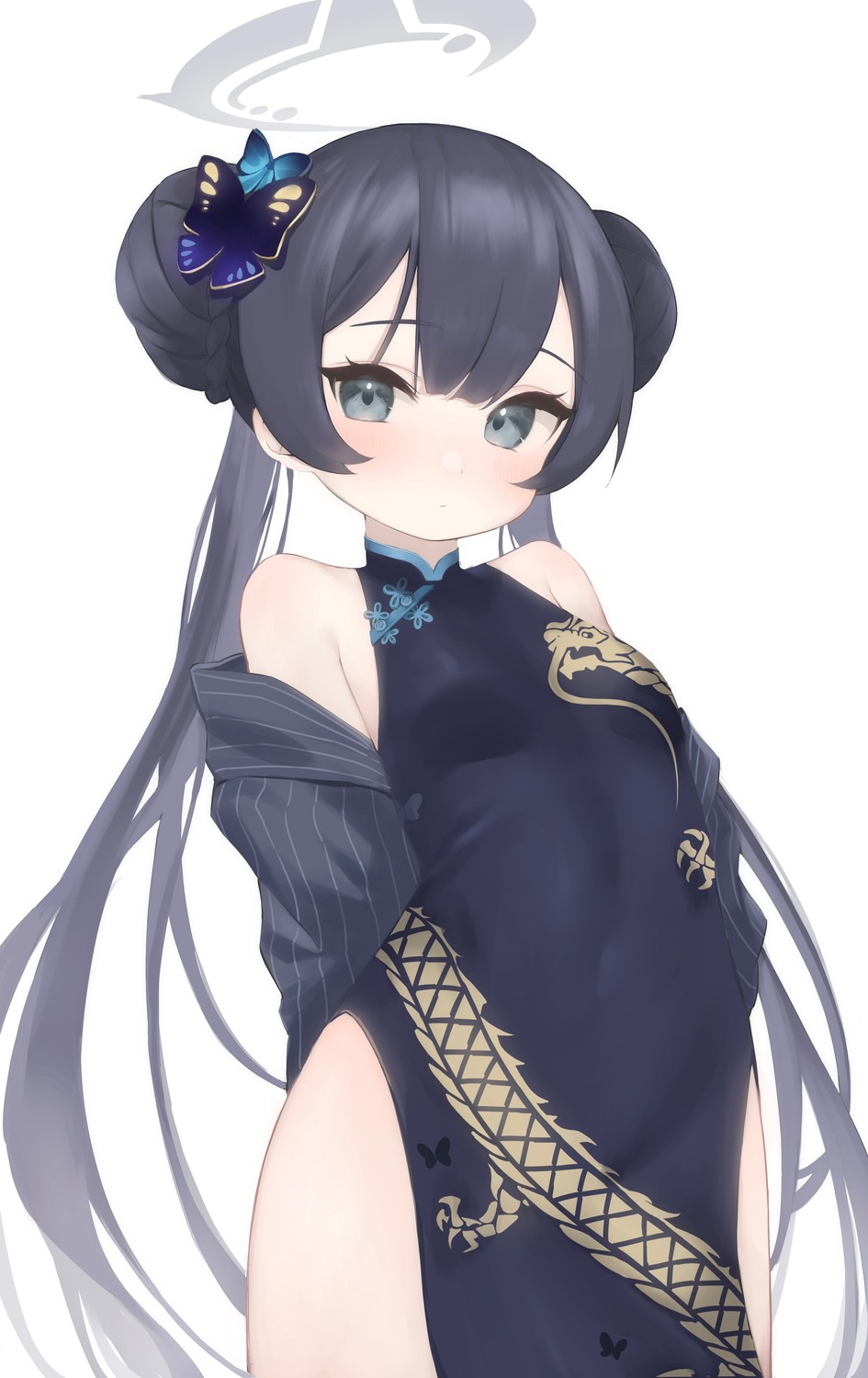 blue_archive, chinadress, halo, niiya_(monme), ryuuge_kisaki
