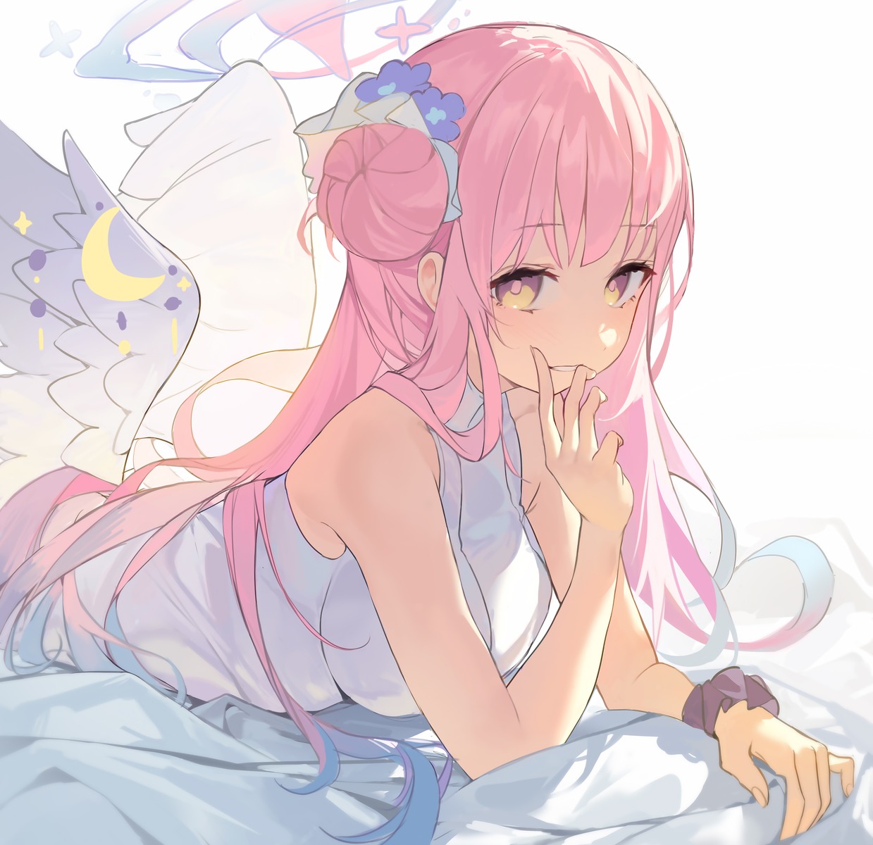 angel, blue_archive, misono_mika, shenqi_de_(9), wings