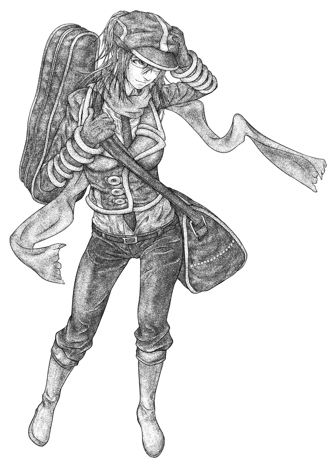 aria_link, megane, monochrome, tagme, tegami_bachi, uniform