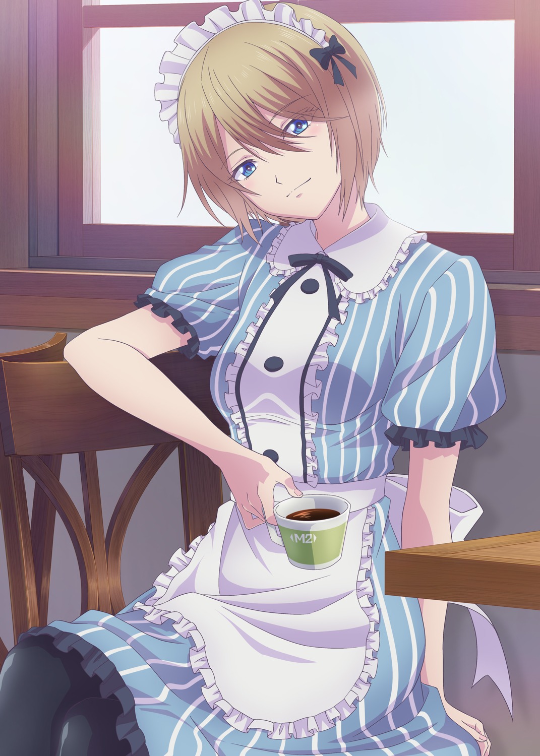 hououji_akane, maid, megami_no_café_terrace, pantyhose, tagme, waitress