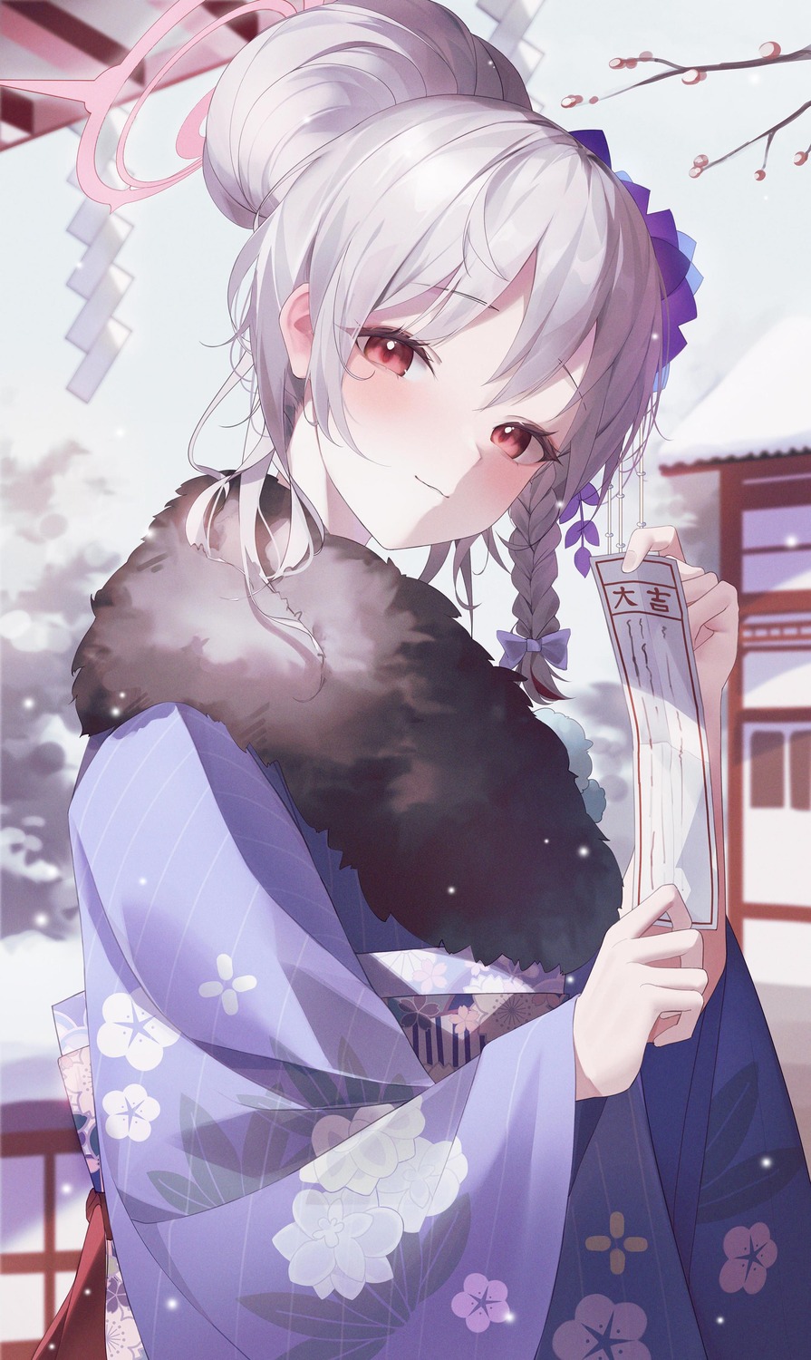 blue_archive, dodari, halo, kimono, kurodate_haruna
