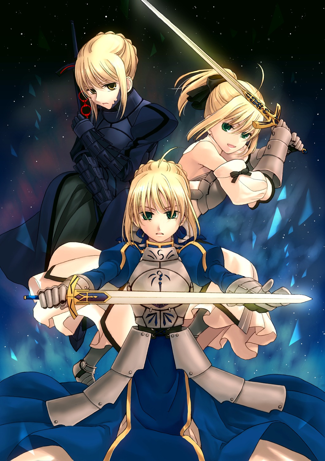 armor, artoria_pendragon_(fate), artoria_pendragon_alter_(fate), fate/stay_night, mou_ii, sword