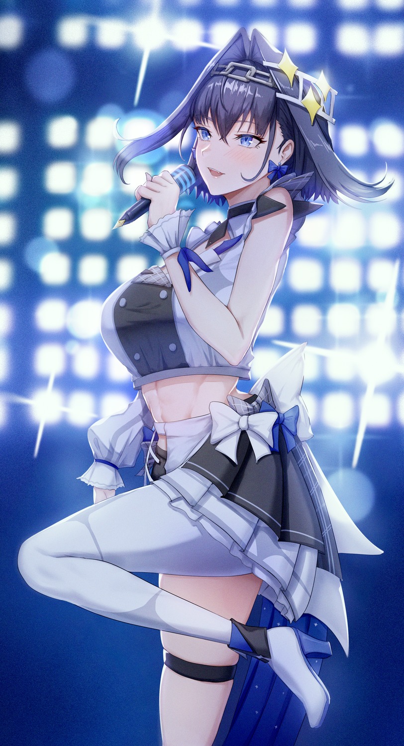 garter, heels, hololive, hololive_english, ouro_kronii, uniform, zenya