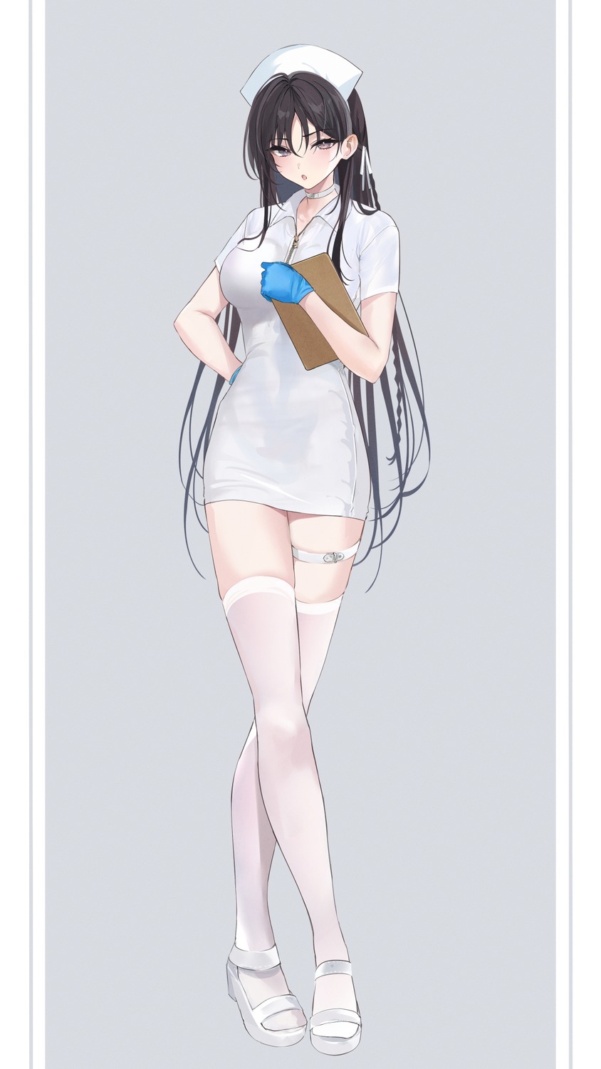 garter, horikita_suzune, mexif, nurse, thighhighs, youkoso_jitsuryoku_shijou_shugi_no_kyoushitsu_e