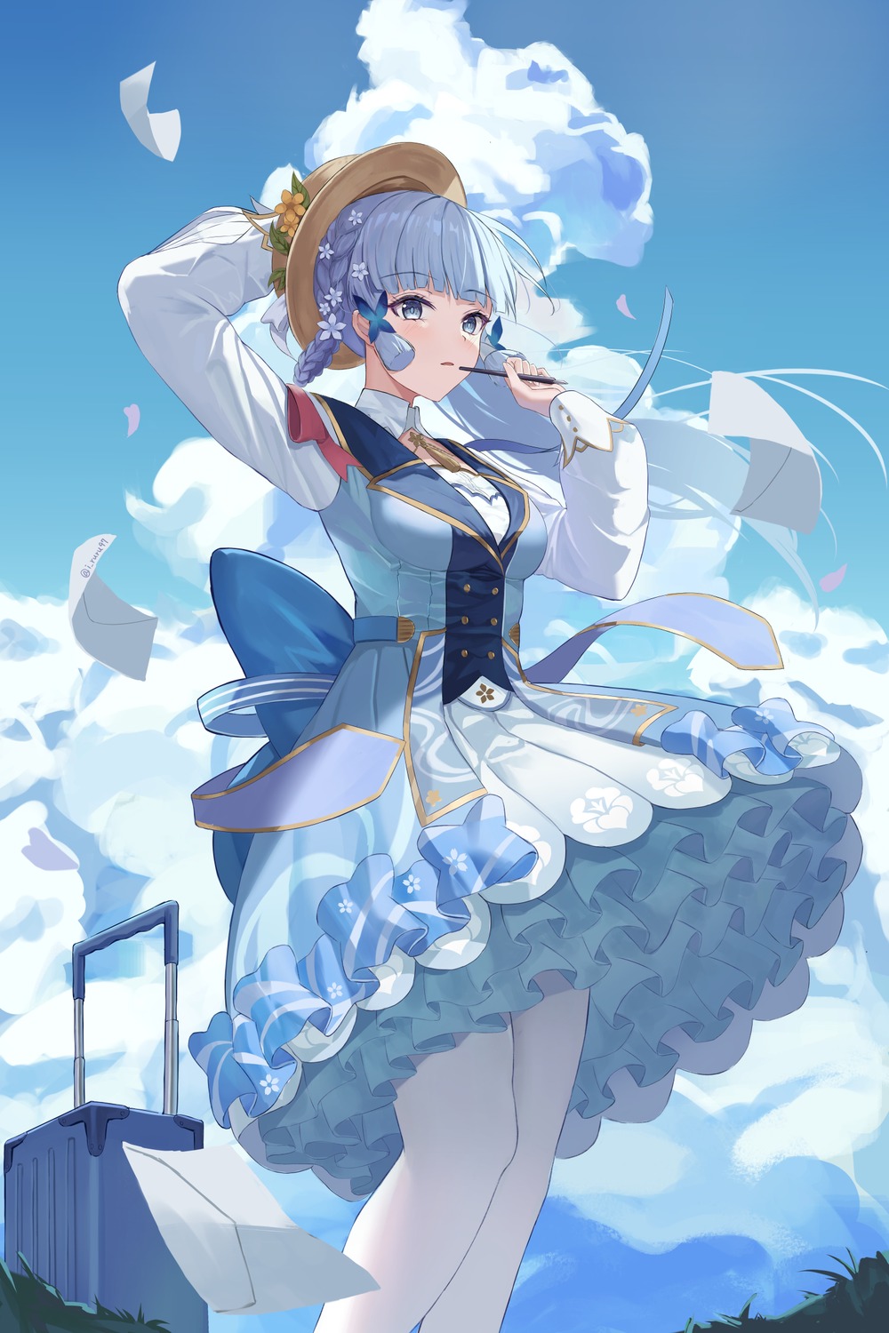 dress, genshin_impact, i_ruru, kamisato_ayaka