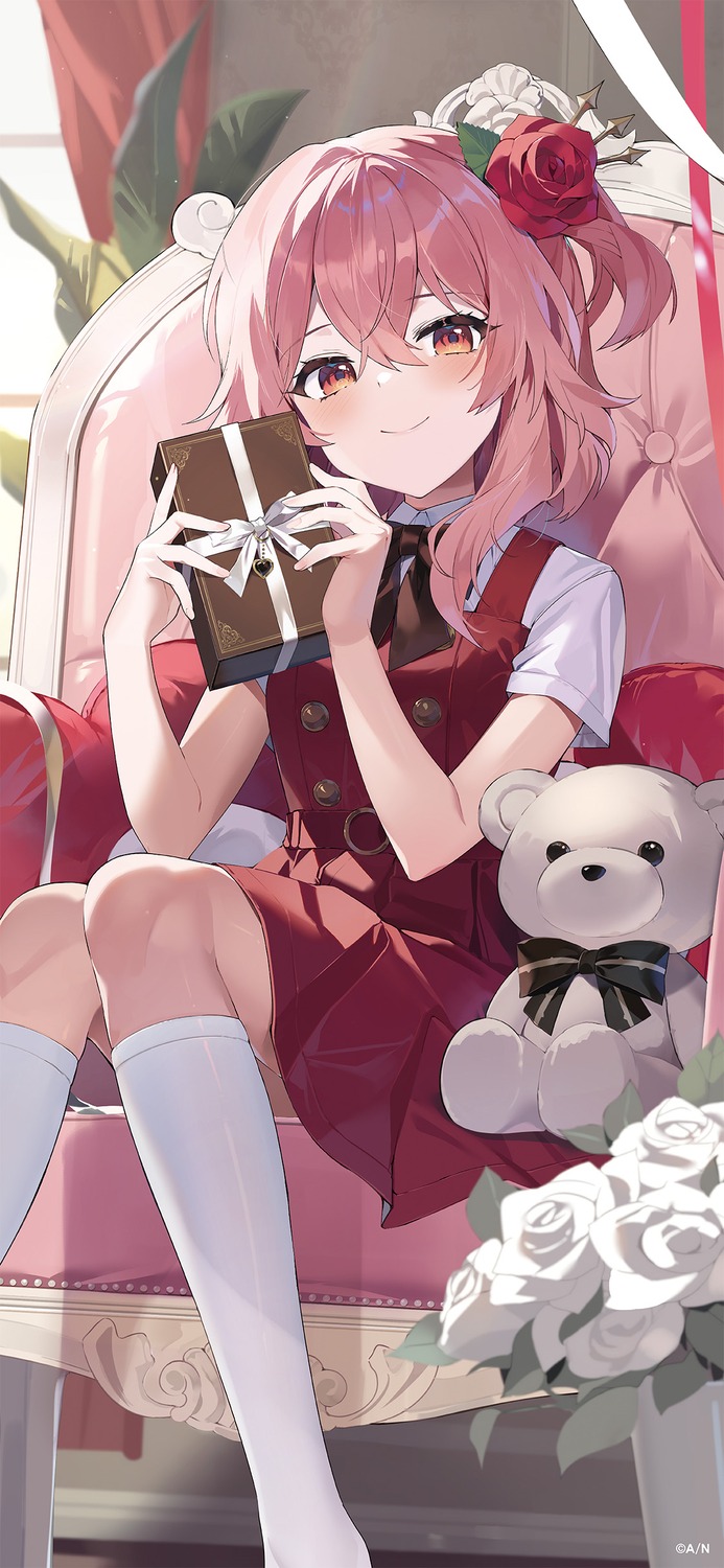 nijisanji, nijisanji_en, rosemi_lovelock, sake_dong, seifuku, valentine