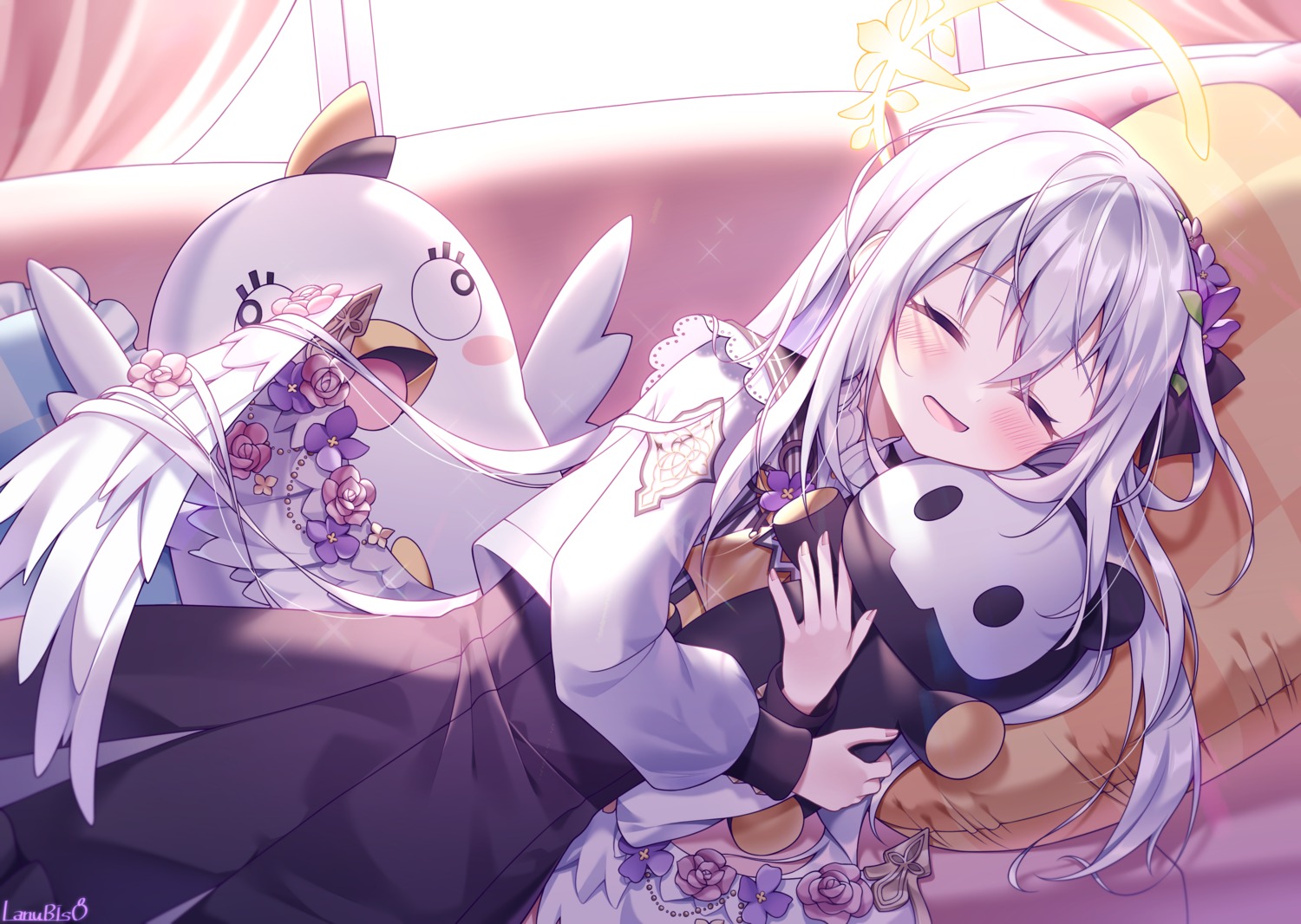 angel, blue_archive, lanubis, seifuku, shirasu_azusa, wings