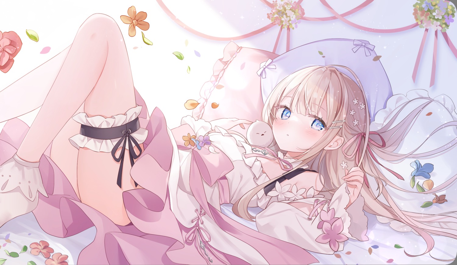 cropped, dress, emia_(castilla), garter, indie_virtual_youtuber, skirt_lift, yukinoshita_peo