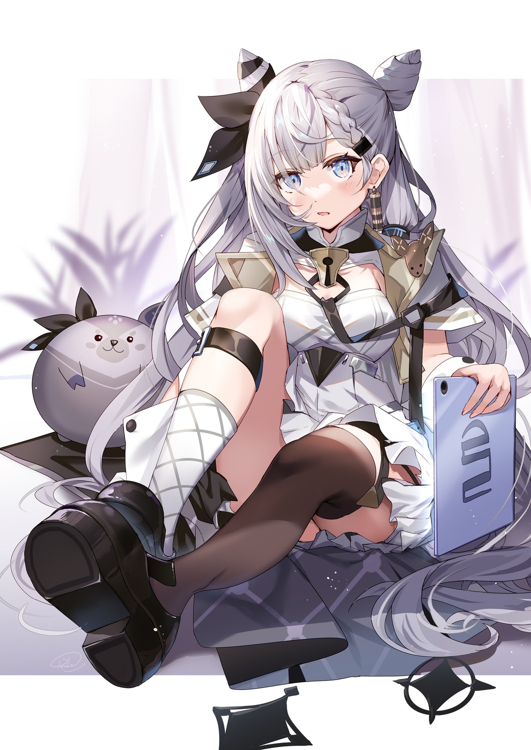 garter, hololive, hololive_indonesia, renka_(renkas), thighhighs, vestia_zeta