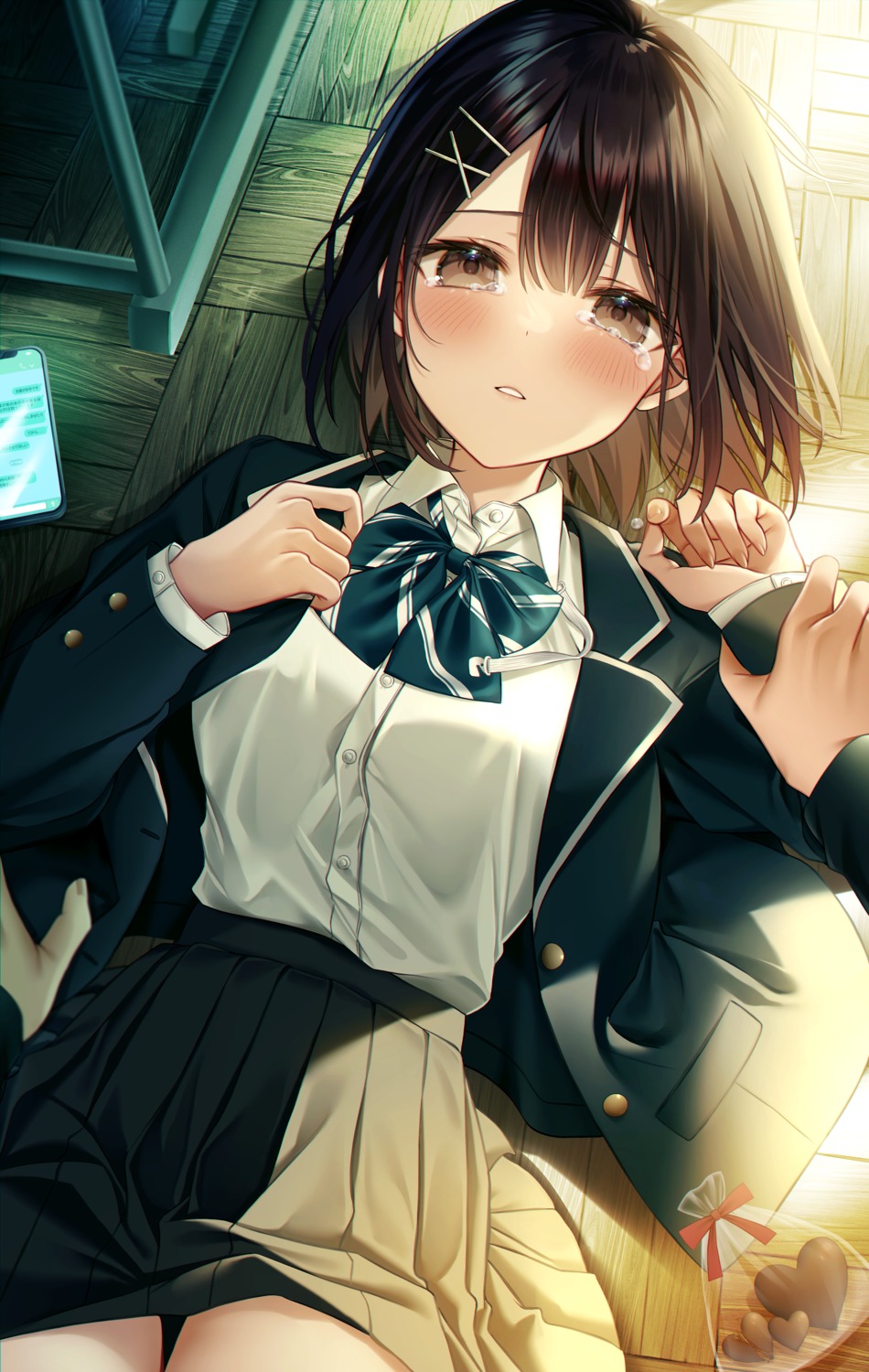 kuro_namako, seifuku, valentine