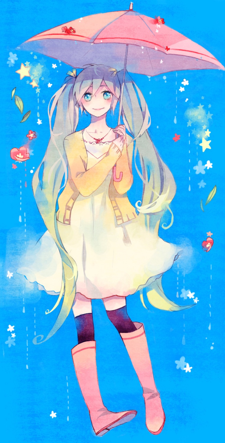 hatsune_miku, ky692, thighhighs, vocaloid