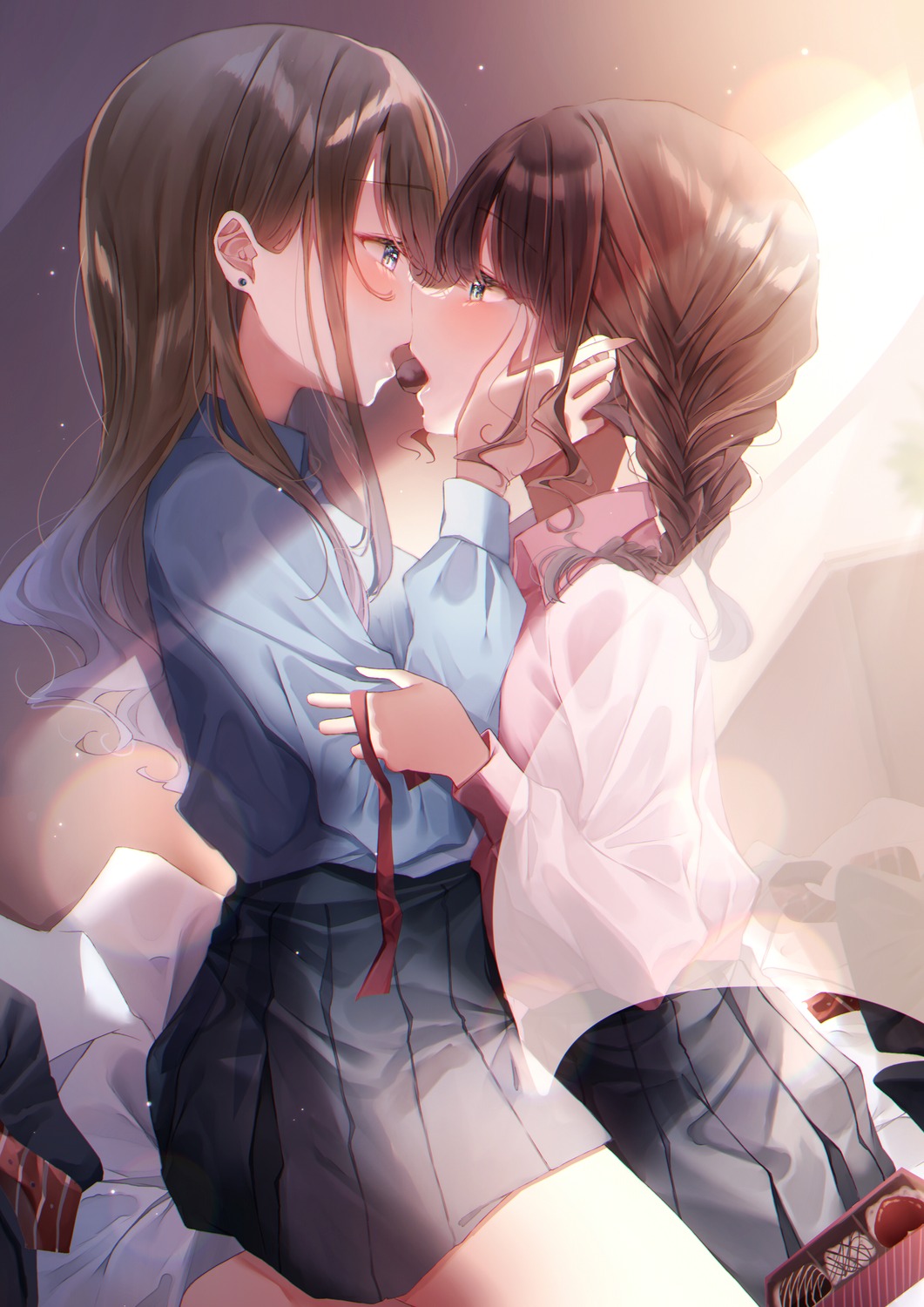 seifuku, touki_matsuri, valentine, yuri