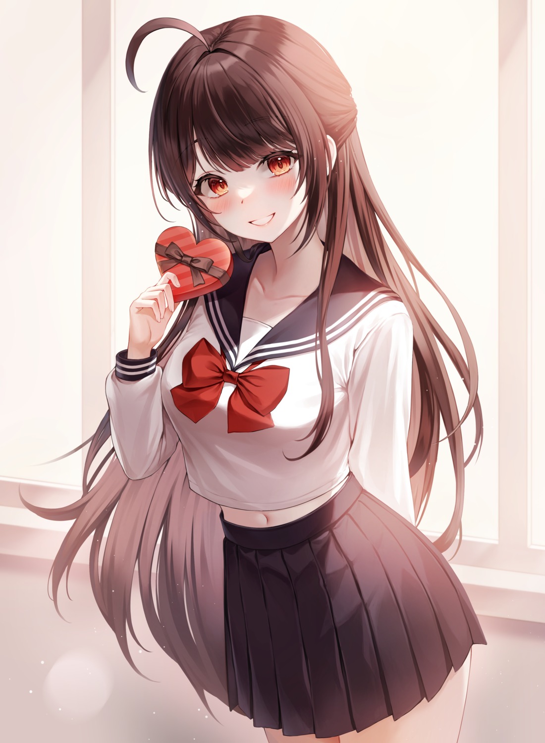 kuca_(ku_ca18), seifuku, valentine