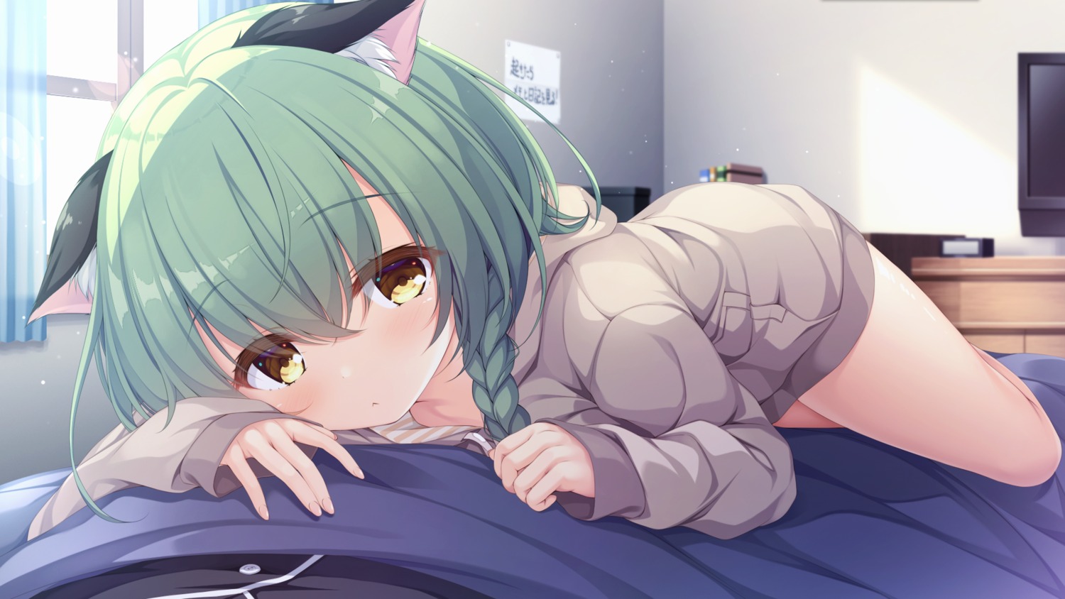 animal_ears, game_cg, mikagami_mamizu, rina_(unless_terminalia), unless_terminalia, whirlpool