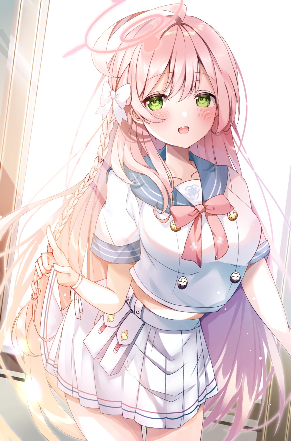 blue_archive, hakugan, halo, seifuku, urawa_hanako
