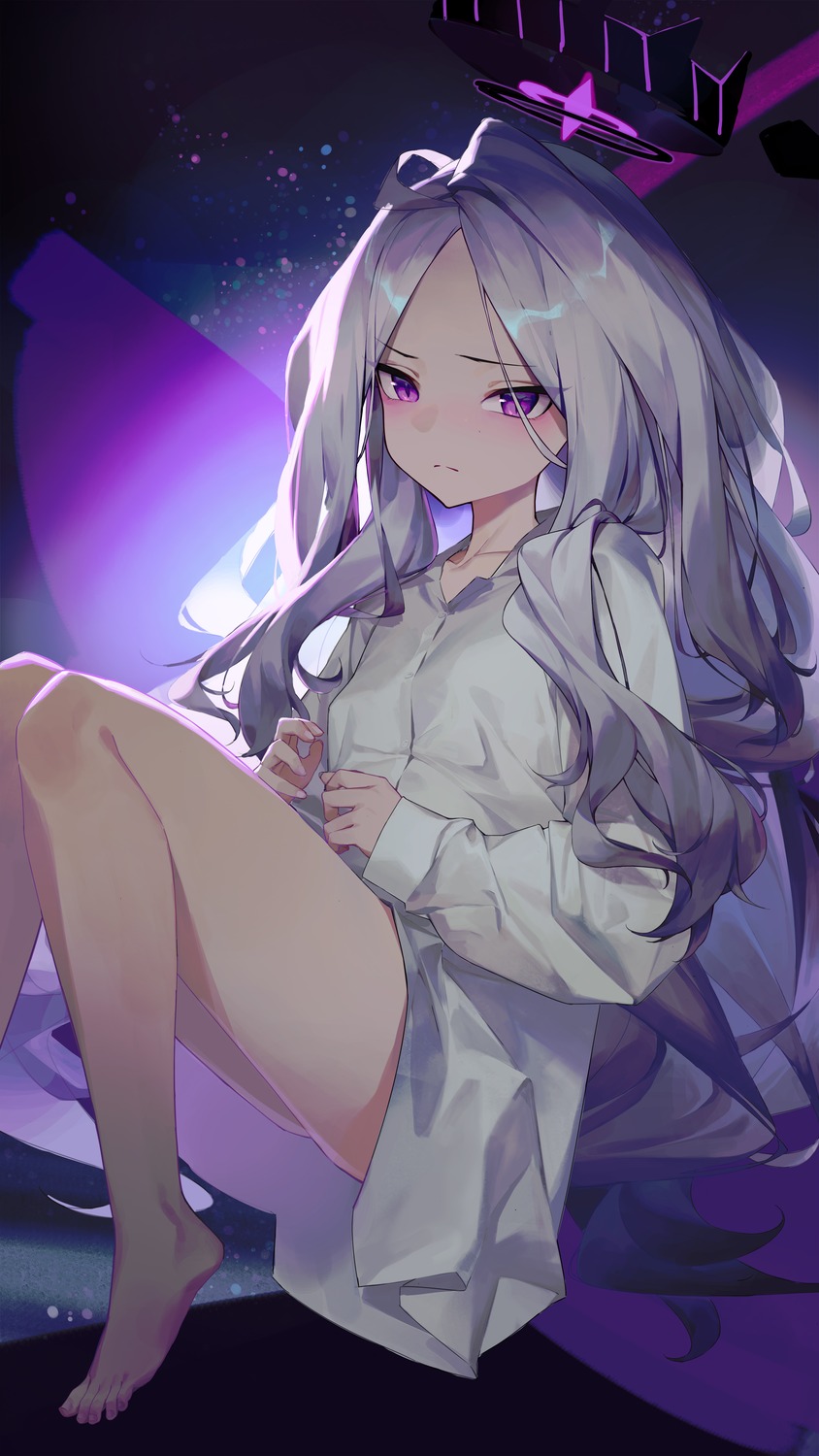 blue_archive, dress_shirt, halo, ren_huozhe, sorasaki_hina