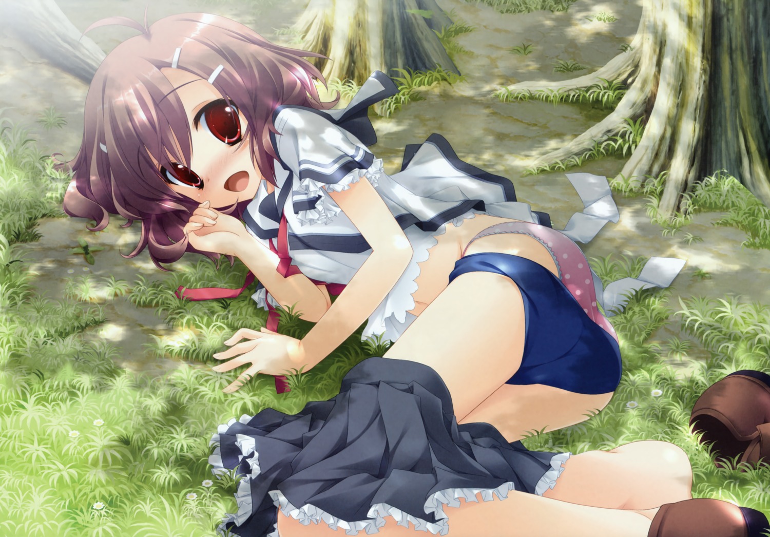 buruma, fixed, hattori_aya, koiiro_soramoyou, lucie, pantsu, seifuku, studio_ryokucha, undressing