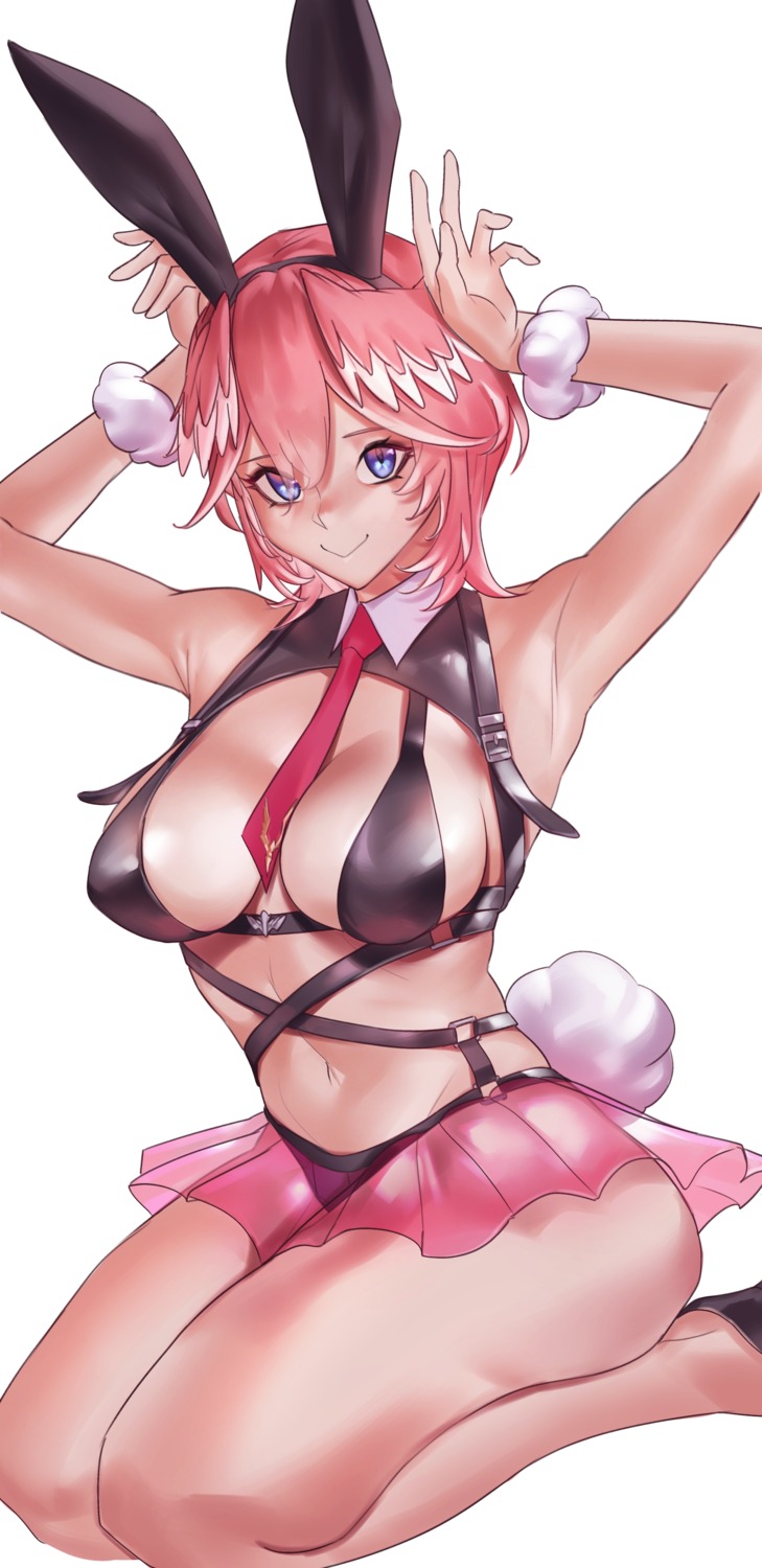 animal_ears, aragiken, bunny_ears, bunny_girl, hololive, see_through, tail, takane_lui
