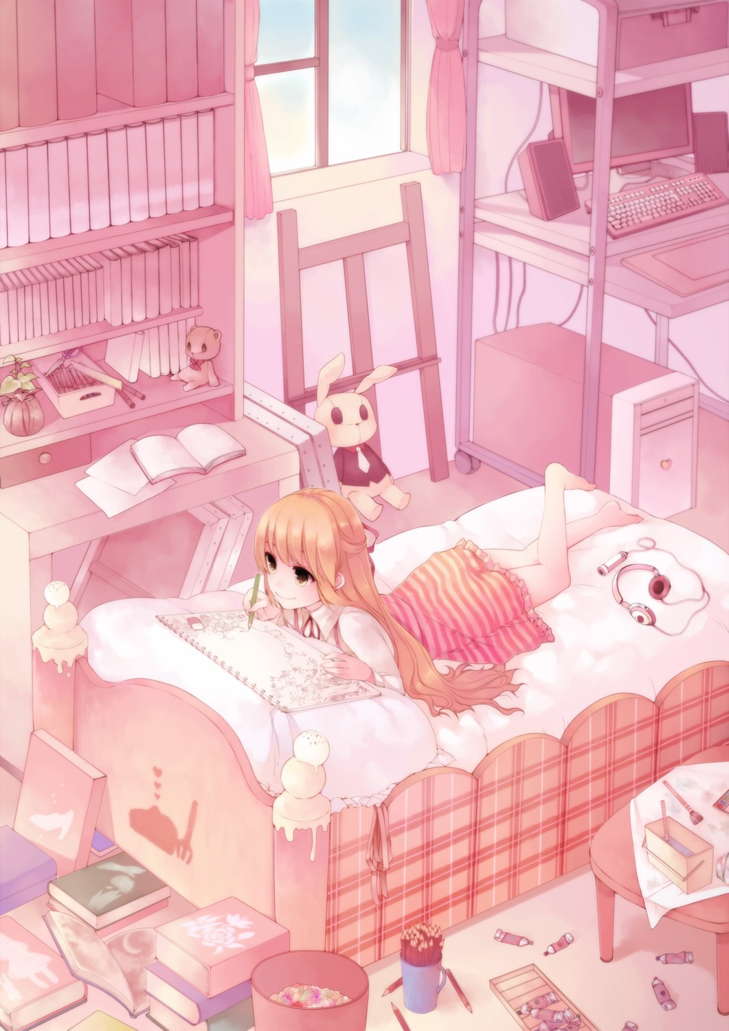 hase_neet, oekaki_musume