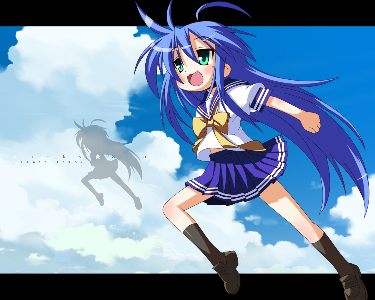 izumi_konata, lucky_star, parody, rindouao, seifuku, silhouette, skirt_lift, toki_wo_kakeru_shoujo