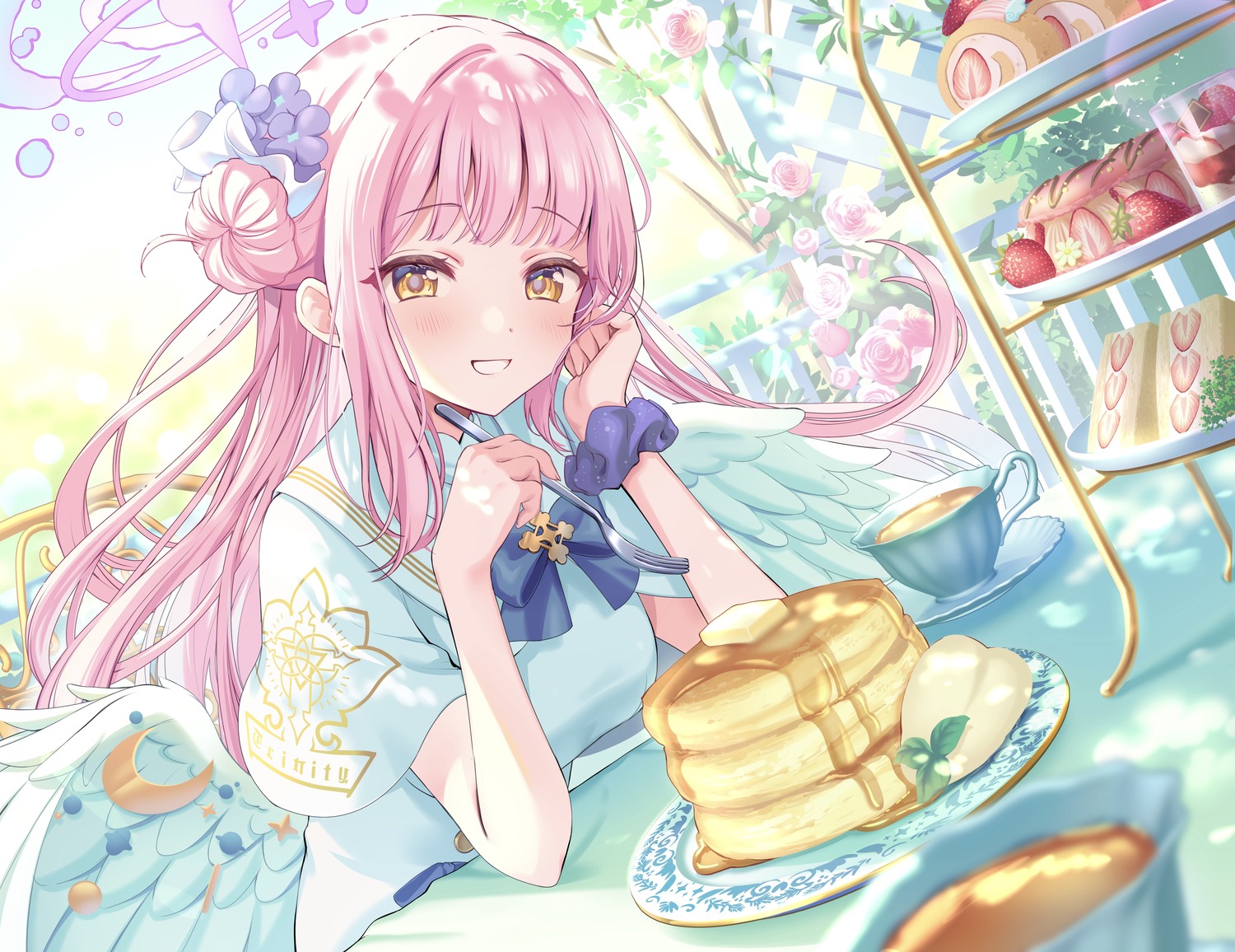 angel, blue_archive, mikeneko_mari, misono_mika, wings