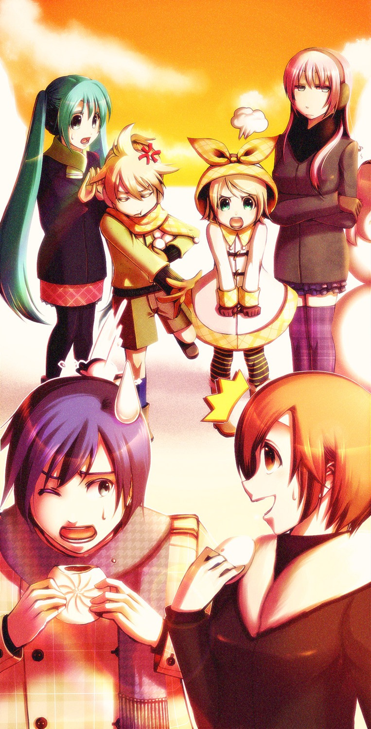 hatsune_miku, kagamine_len, kagamine_rin, kaito, megurine_luka, meiko, starcrown, vocaloid