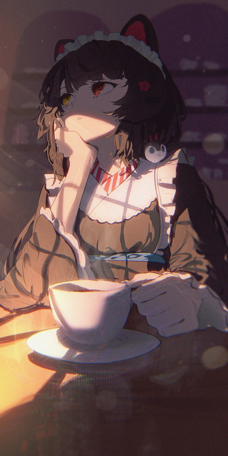 animal_ears, heterochromia, inui_toko, inumimi, maid, nijisanji, roitz_(_roitz_), wa_maid