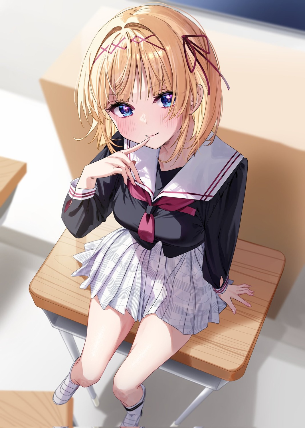 chigusa_minori, kamishiro_airi, kisunante_dekinaidesho?_to_chohatsu_suru_osananajimi_wo_wakara_sete_yattara_yosoijo_ni_dereta, seifuku