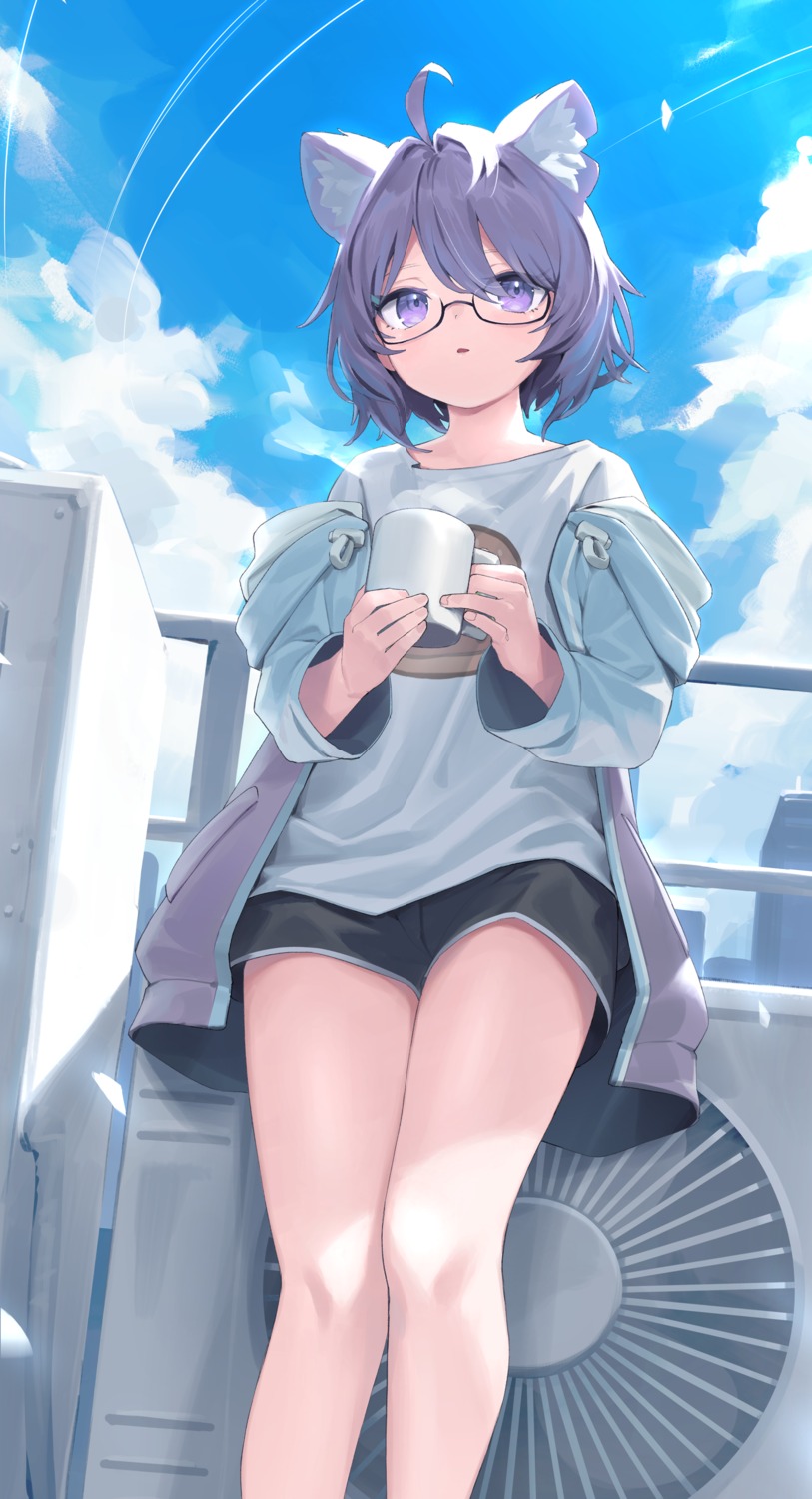 animal_ears, megane, nekomimi, ponderogen