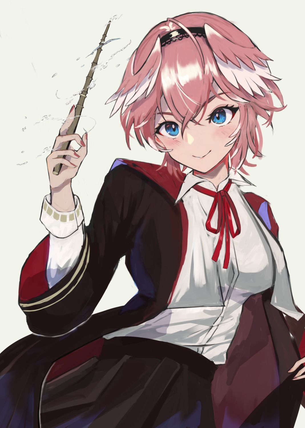 cosplay, doseki89, harry_potter, hololive, seifuku, takane_lui, weapon, wings