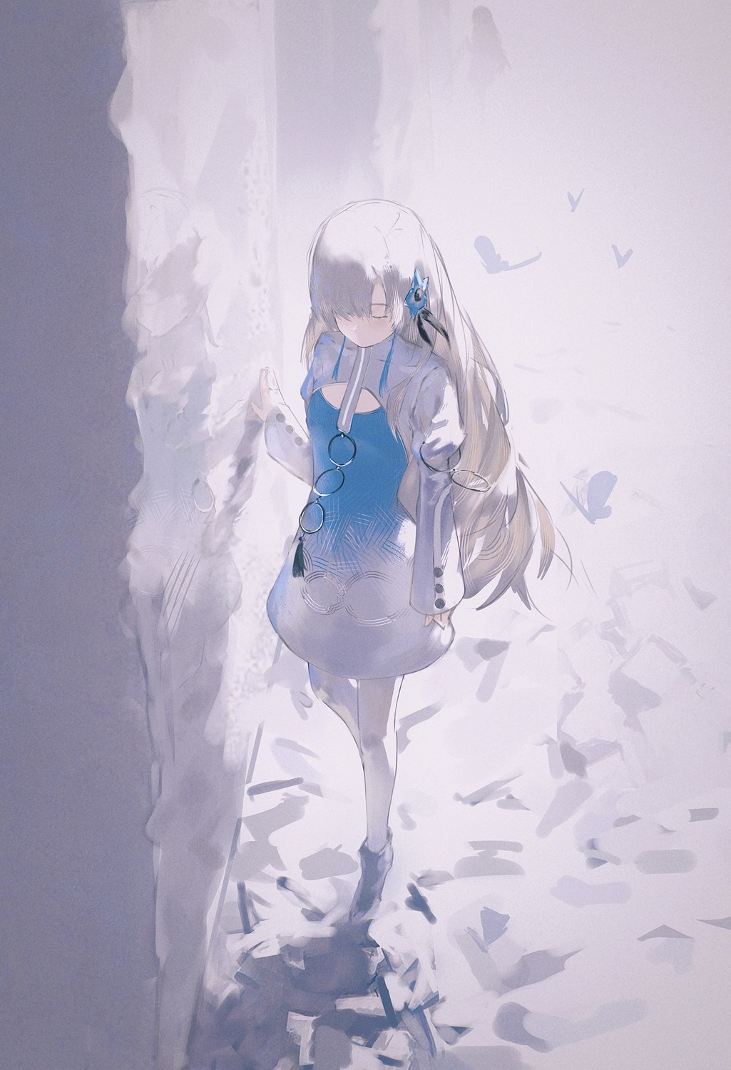 dress, isekai_joucho, kamitsubaki_studio, pantyhose, suzukasuraimu
