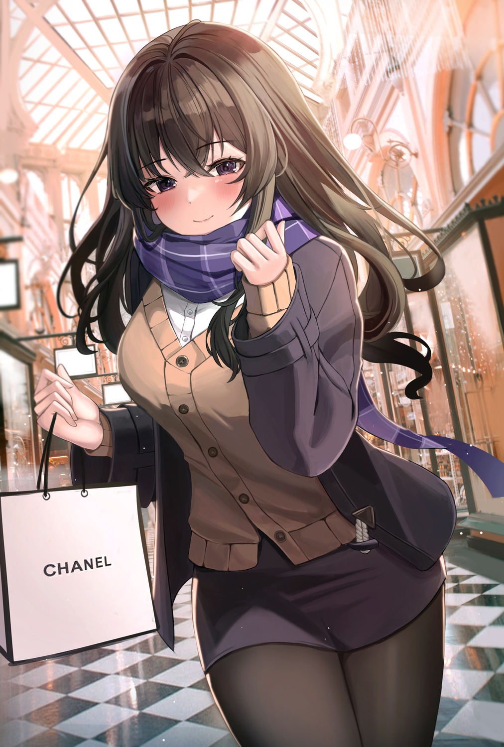 nannung, pantyhose, sweater
