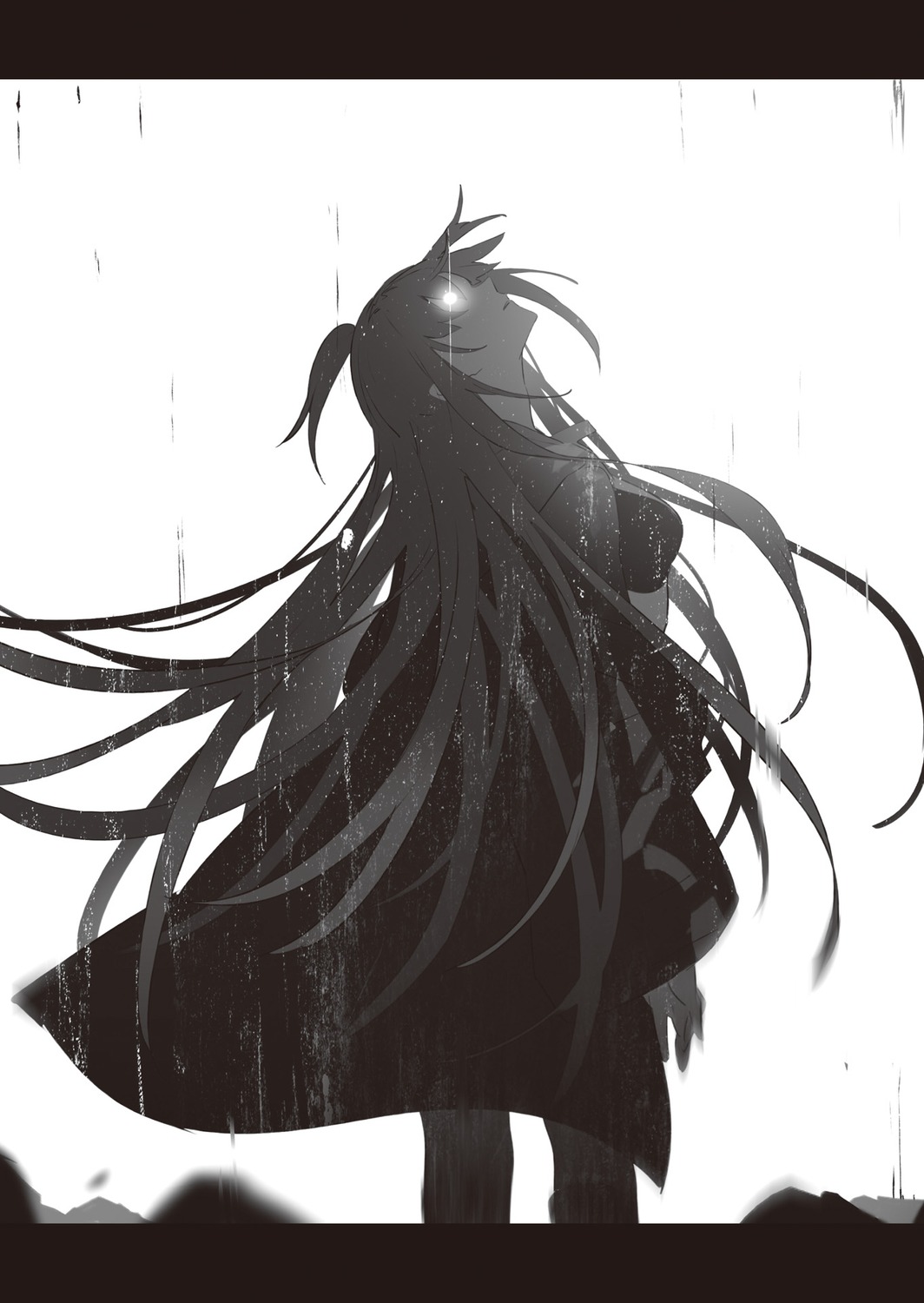 hai_to_gensou_no_grimgar, merry, monochrome, shirai_eiri