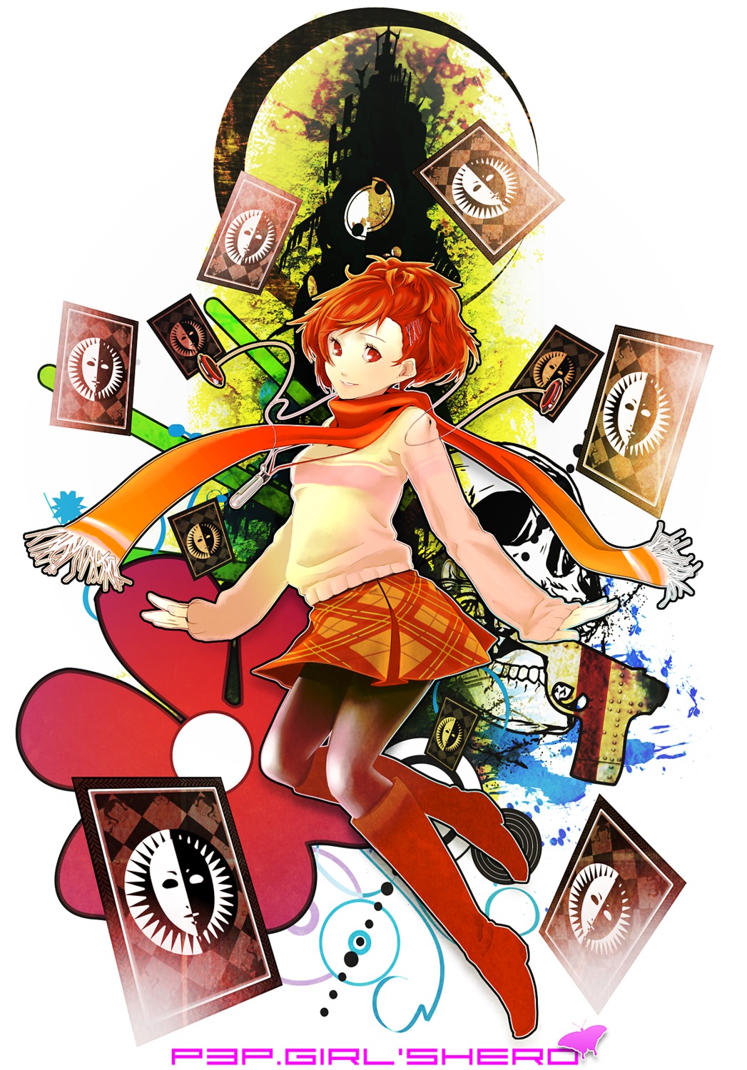 female_protagonist_(p3), gassun, megaten, pantyhose, persona, persona_3