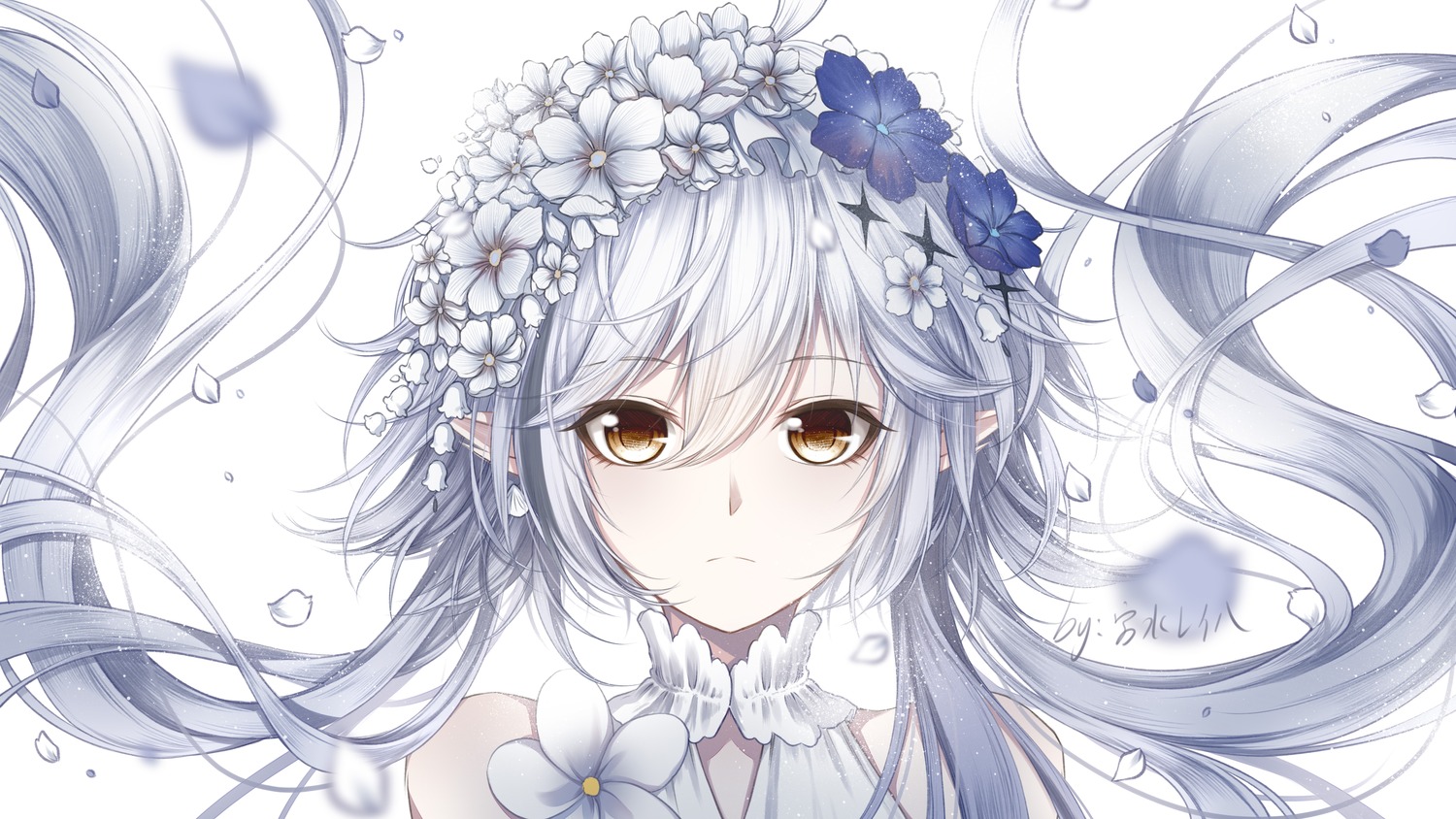 arknights, miyamizu_reiha, pointy_ears, tomimi_(arknights)