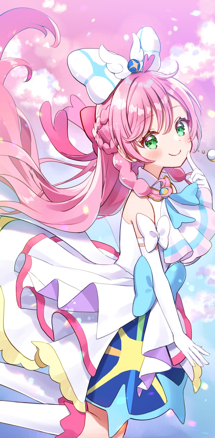 dress, hirogaru_sky!_precure, nijigaoka_mashiro, precure, shuu_(mniarnoakou)