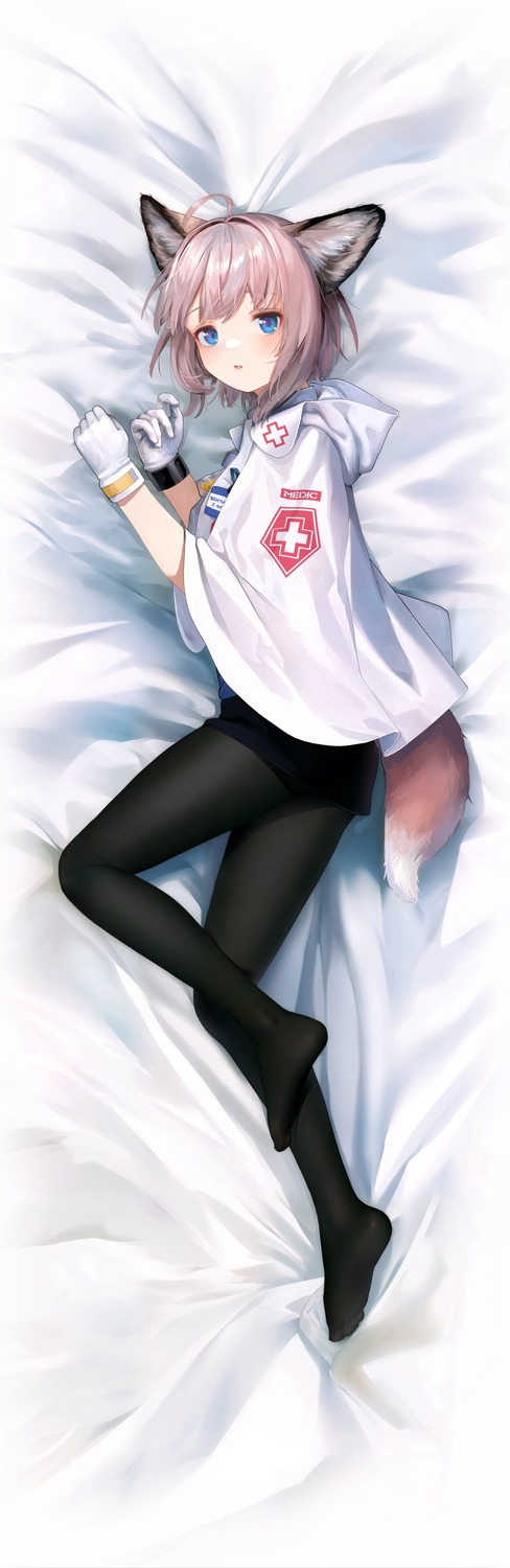 animal_ears, arknights, dakimakura, pantyhose, sussurro_(arknights), tail, welt_(kinsei_koutenkyoku)