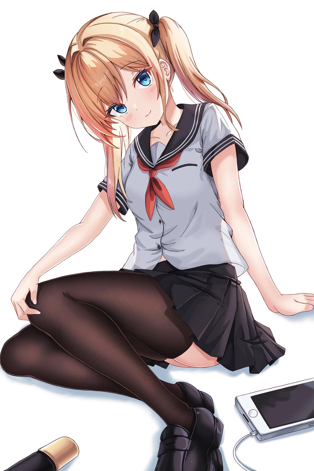 neon_(hhs9444), seifuku, skirt_lift, thighhighs