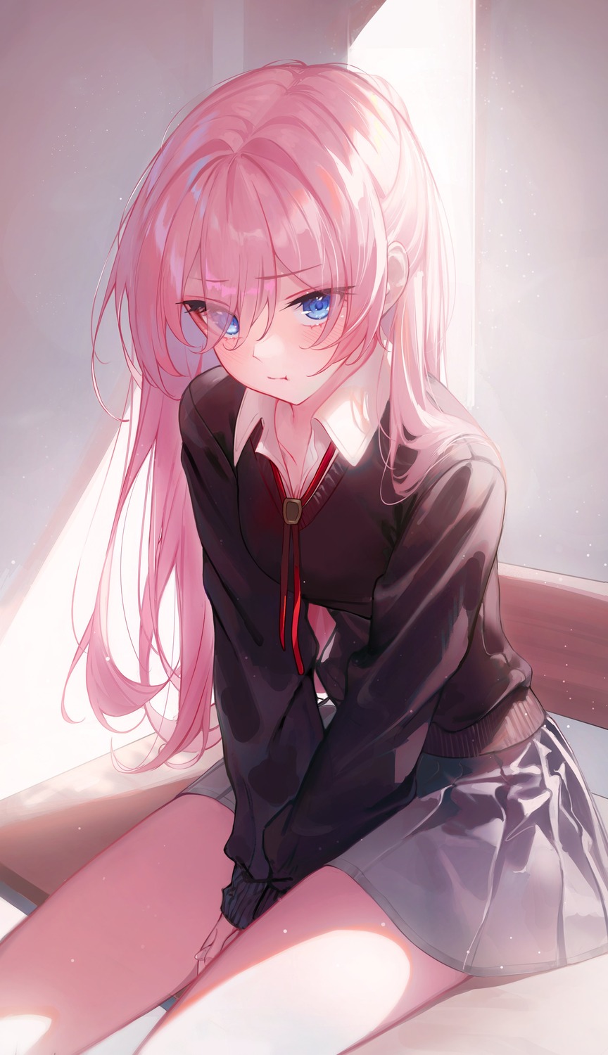 kawaii_dake_ja_nai_shikimori-san, kerno, seifuku, shikimori_miyako, sweater