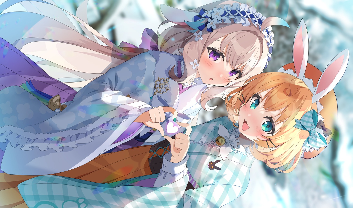 animal_ears, bunny_ears, japanese_clothes, kurot, millie_parfait, nijisanji, nijisanji_en