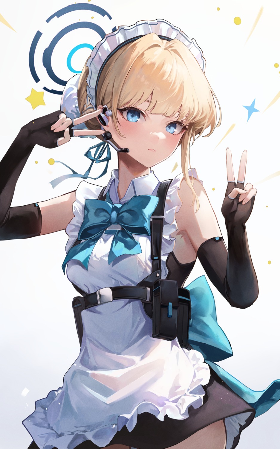 asuma_toki, blue_archive, halo, maid, megu_(pixiv9460065)