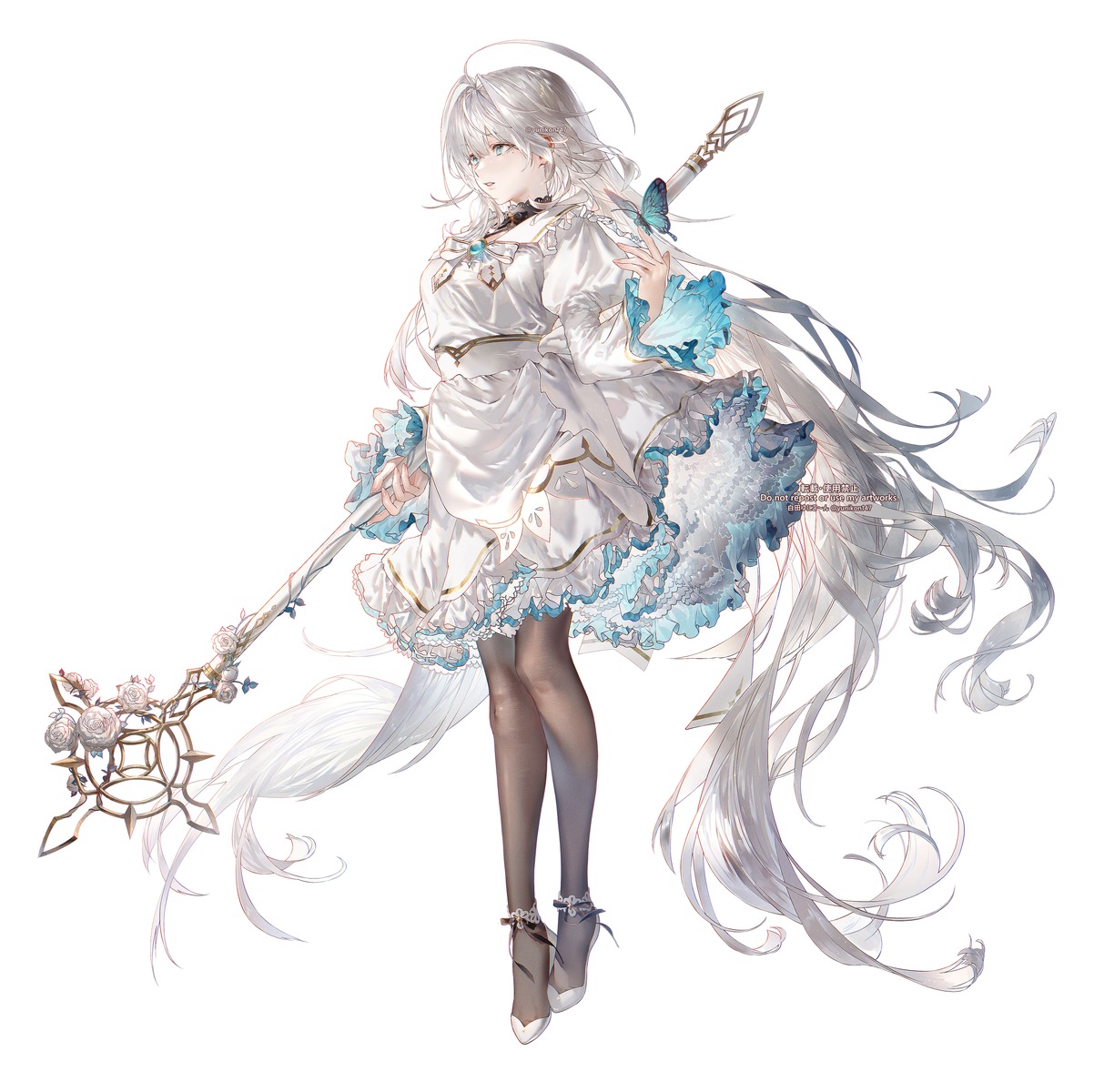 dress, lolita_fashion, pantyhose, weapon, yunikon