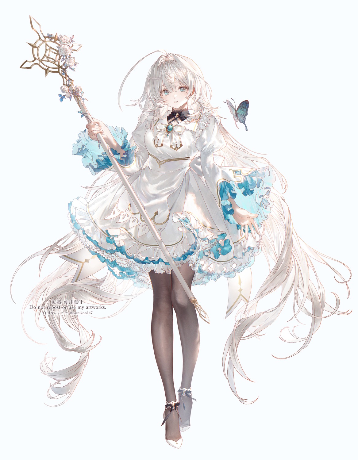 dress, lolita_fashion, pantyhose, weapon, yunikon