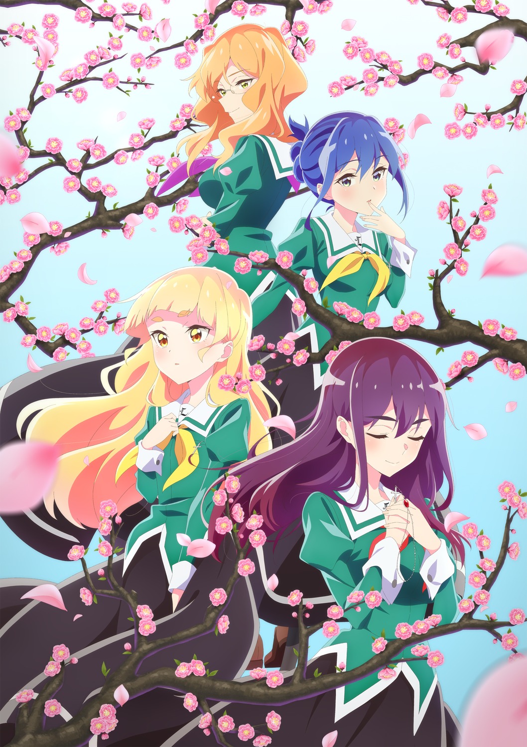 chibana_sumika, mamiya_kanoko, seifuku, shiraki_hime, tagme, watashi_no_yuri_wa_oshigoto_desu!, yano_mitsuki_(watashi_no_yuri_wa_oshigoto_desu!)