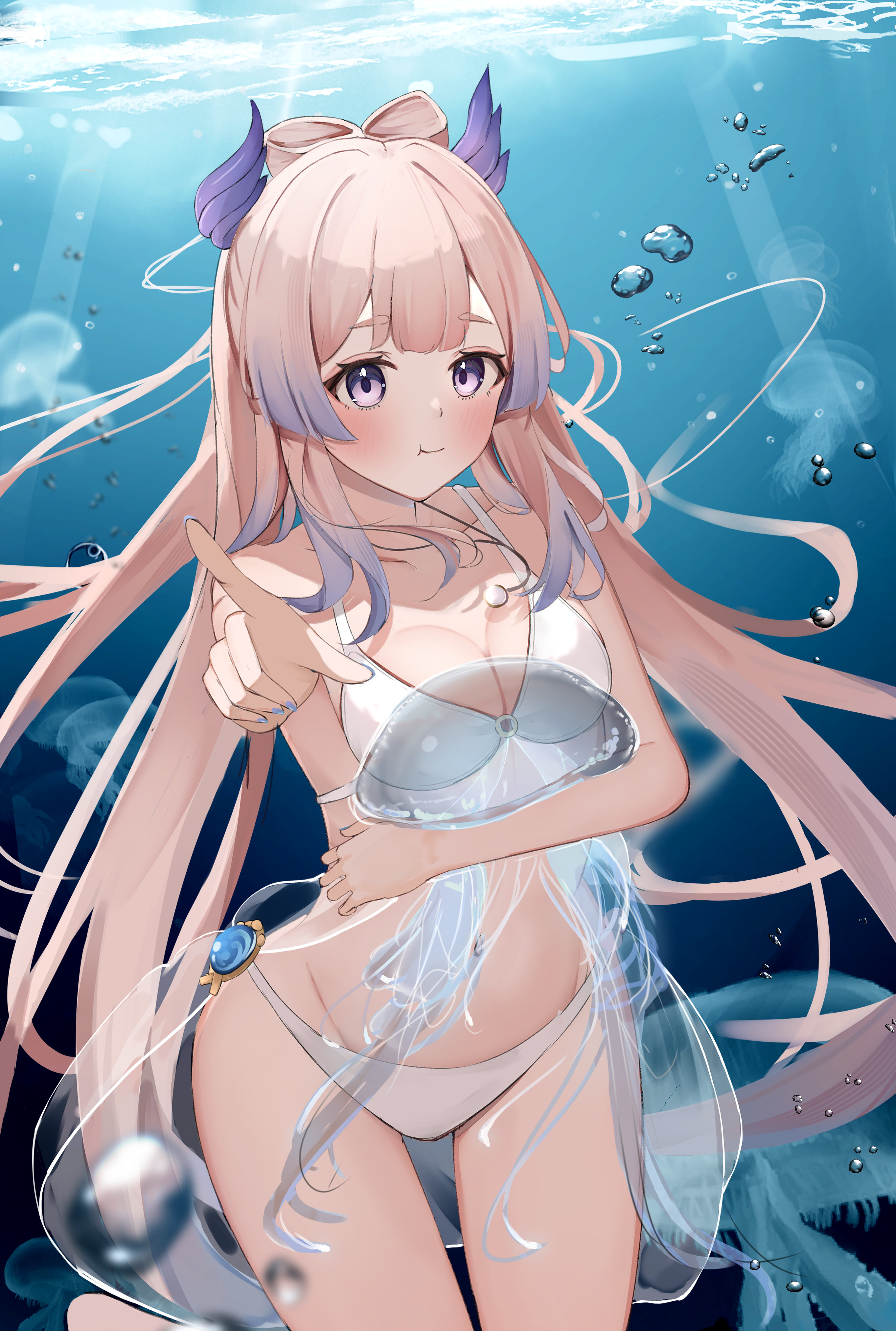 bikini, genshin_impact, kirishe1101, sangonomiya_kokomi, swimsuits