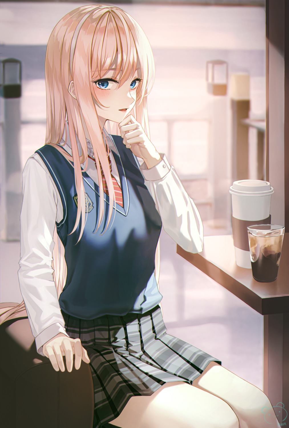 counter:side, ruda_(ruda_e), seifuku, sweater