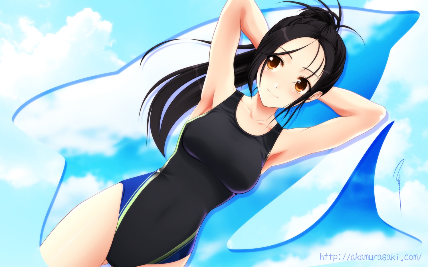 aizawa_kotarou, swimsuits, wallpaper