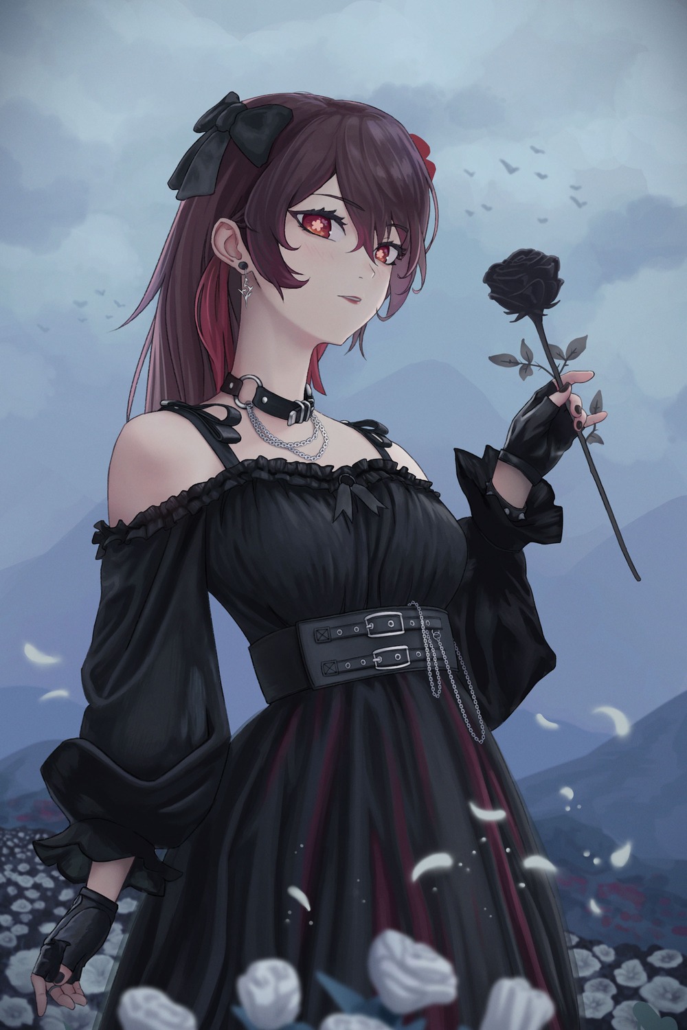 dress, genshin_impact, hu_tao, junker_art
