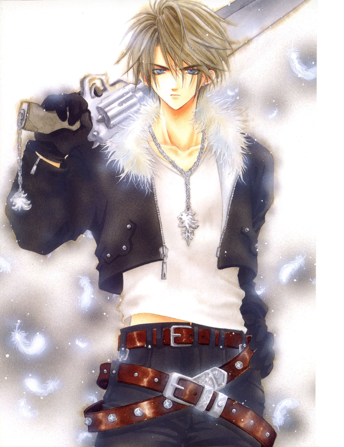 adumi_tohru, final_fantasy, final_fantasy_viii, male, screening, squall_leonhart
