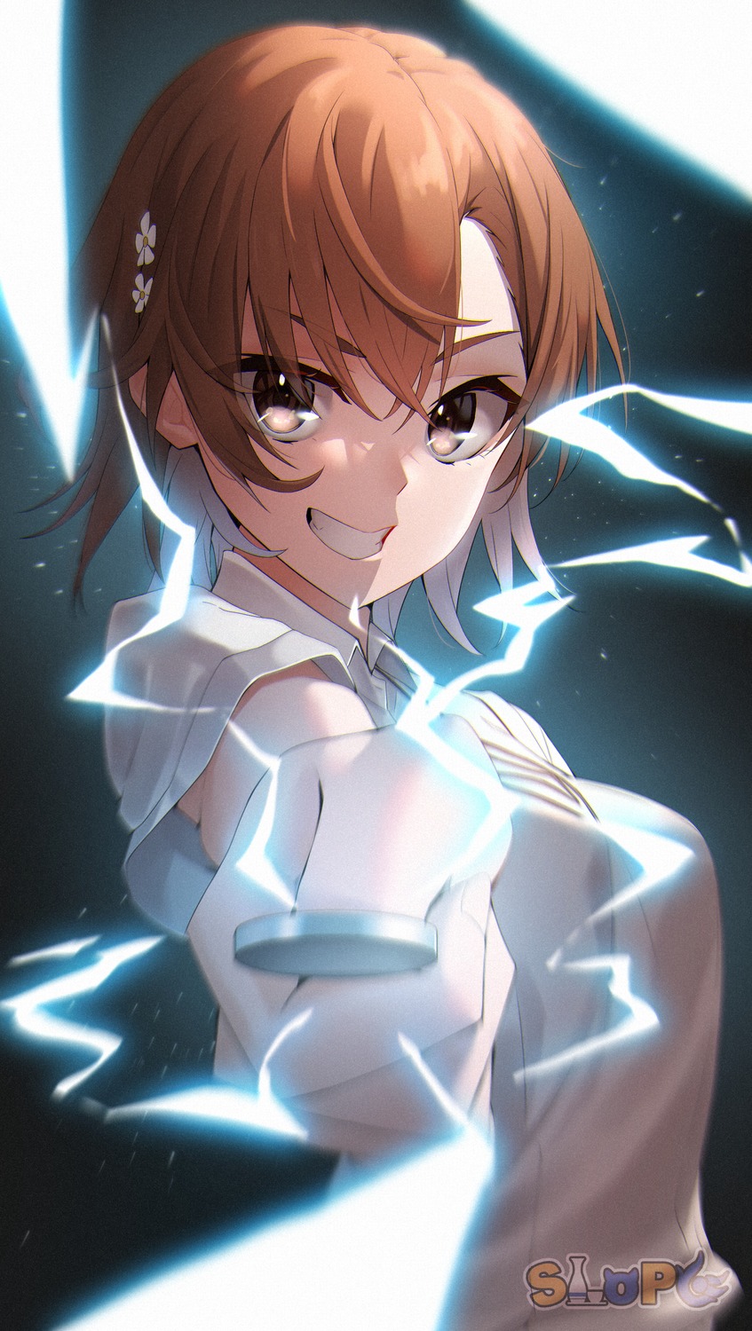 misaka_mikoto, seifuku, slope_(check238), sweater, toaru_kagaku_no_railgun, toaru_majutsu_no_index